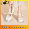 Sapatos Mary Jane Raso Quadrados de Alta Qualidade para Mulheres, Nova Tendência Doce Estilo Primavera/Verão 2025 com Tira Única