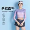 Nuevo traje de baño de dos piezas para mujer, deportivo, de manga larga, fresco y elegante, protector solar, con corte modesto para evitar la vergüenza, adecuado para estudiantes, conservador, que oculta el abdomen, adelgazante