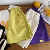 Pantalones cortos de verano finos para niños 2026 nuevo modelo pantalones casuales hasta la rodilla para niños ropa de verano para bebés pantalones de longitud media para niños