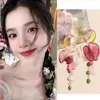 Brincos do Mesmo Estilo de Zhang Jingyi Brincos Flor da Lua Brincos 2025 Novos Femininos Estilosos Exagerados Brincos Viagem de Verão