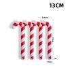Muleta de Navidad Decoración Navideña Cinta Muleta Caramelo Muleta Roja y Blanca Arreglo de Árbol de Navidad Muñeco Colgante Transfronterizo