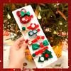 Pasador de Navidad pasador accesorios para el cabello niña parte trasera de la cabeza clip lateral árbol de Navidad niña muñeco de nieve clip de pico de pato tocado