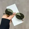 2026 Nuevas Gafas de Sol Retro Estilo Metal Old Money Europeo y Americano para Mujer, Forma Ovalada, Protección UV, Gafas de Sol para Proteger del Sol
