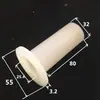 Arruela de Flange com Bucha de Nylon Manga Protetora Plugue Oco Bucha de Rolamento Autolubrificante Manga de Vedação Soquete de Parafuso
