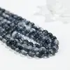 Jiiruiya Cristal Negro Fantasma Cristal Explotado Cuentas Sueltas Semiacabadas Redondas Fabricante de Joyería DIY con Cuentas Productos Terminados Mayorista