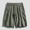 Pantalones Casuales Sueltos de Cinco Puntos para Hombre de Verano Marca de Moda Mismo Estilo Pantalones Cortos Retro para Adolescentes Nueva Ropa Transfronteriza para Hombre Primavera y Verano