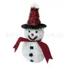 Fornecimento Direto Transfronteiriço de Enfeites de Boneco de Neve de Natal, Mini Enfeites Decorativos de Boneco de Neve de Natal, Adereços de Decoração de Natal