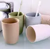 Conjunto de Copos de Enxaguante Bucal para Casal Simples e Estiloso Cor Sólida Copo de Lavar Copo de Escova de Dentes Copo Redondo para Escova de Dentes Copo de Água Venda por Atacado de Fábrica