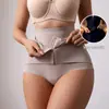 Modelador de Cintura Alta Levanta Bumbum com Controle de Barriga, Almofadas Falsas para Bumbum, Espartilho Abotoado na Cintura, Calcinha Levanta Bumbum, Roupa Íntima Modeladora Sem Costura