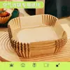 Papel cuadrado para freidora de aire, papel especial para parrilla, papel de aceite de silicona redondo y grueso de grado alimenticio, papel de hornear, bandeja de papel absorbente de aceite