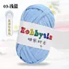 Hilos de Happy Time de Alta Elasticidad 100g Tiras para Tejer Kit de Materiales para Muñeca Oso Crochet Zapatillas Cojín de Lana Cesta de Almacenamiento