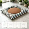 Cama para Gatos Doble Cara Alfombrilla para Gatos Alfombrilla para Perros Cojín para Otoño e Invierno Estilo Rayas Frescas Alfombrilla para Mascotas Adecuada para Todas las Estaciones