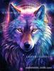 Pintura de diamante 5D de 6 piezas, diseño transfronterizo de Amazon, con diseño de animales redondos, colorida, hecha a mano, con pegatinas de mosaico decorativas.