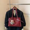 Bolsa Tote Retrô Simples para Mulheres, Bolsa de Mão e Bolsa de Ombro de Grande Capacidade, Novo Modelo 2025, Estilo Coreano, Bolsa Feminina de Moda Diária