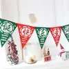 Bandeira de Natal Pendurada Decorações Criativas de Árvore de Natal Cenário de Atmosfera Vestir Pequenos Enfeites Meia de Natal Pingente