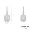 Kenjay Brincos de Moda Europeia e Americana Oferta Especial Moda Clássica Cobre Zircônio Natural Fritilar Metal Brincos Geométricos