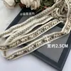 Nuevos Accesorios de Decoración Estilo Pequeño Lujo Hechos a Mano con Encaje de Cuentas, Piedras Preciosas, Cuentas de Madera, Cinta Tejida para Placket de Ropa DIY