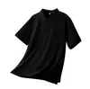 Camisa polo de verano para hombre, 220g, algodón puro de doble hilo, algodón de fibra larga, cuello camisero, manga corta, antibacteriana, hipoalergénica, transpirable, logo personalizable