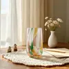 Copo de vela colorido com bolinhas para uso diário em casa, copo de vela colorido feito à mão, porta-velas de aromaterapia, decoração de casa, ornamento para casa de temporada