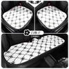 Cojín para asiento de coche de lana de cordero a cuadros rosa SF al por mayor, cálido para invierno, juego de varias piezas, cojín de asiento de flores, accesorios de interior