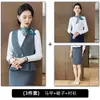Conjunto de Tres Piezas para Mujer de Primavera y Otoño: Chaleco, Falda y Camisa, Ropa de Trabajo Profesional, Traje de Chaleco de Trabajo Negro para Mujer
