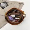 Bolso de Hombro Estampado para Viajes Cotidianos Transfronterizo Nuevo Estilo Casual Bolso Retro de Axila Bolso Versátil de Moda Europeo y Americano para Mujeres
