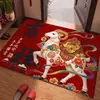 Nueva alfombrilla de suelo estilo chino del Año de la Oveja para la riqueza y la prosperidad, alfombrilla de suelo auspiciosa y festiva de decoración de Año Nuevo, felpudo de entrada, stock del fabricante disponible