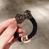 Ins Sentido Avanzado Camelia Francesa Anillo para el Cabello Anillo de Intestino Delgado Tendón de Goma Cuerda para el Cabello de Mujer Cuerda para el Cabello Cola de Caballo Accesorios para el Cabello Tocado
