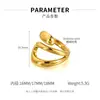 Anillo Irregular de Acero de Titanio para Mujer Estilo Francés Ins Elegante Creativo Nicho Diseño Versátil Joyería de Anillo de Acero Inoxidable
