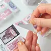Fita Adesiva Cortada em Formato de Papel Sintético Zaomo Série Coração de Menina Material de Decoração para Caderno Adesivo DIY Fita Washi