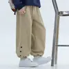Calça Infantil 2026 Outono Novo Estilo Calça Jogger Solta para Meninos Esportiva de Algodão da Moda Versátil Calça Longa para Crianças Maiores