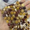 Estrella de seis puntas de 10 mm pastel redondo piedra natural cuentas sueltas semiacabadas corte duro redondo accesorios al por mayor para collar pulsera DIY