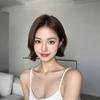 Peluca Para Mujer Pelo Corto Cobertura Completa De Cabeza Talla Única Mediana Flequillo De Ocho Caracteres Cabeza Ondulada Simulación Peluca Completa De Cabello Humano Cobertura