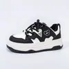 Zapatos de Pan de Corazón Dulce y Fresco HuiLi Invierno con Felpa Gruesa Suela Gruesa Bloque de Color Zapatos de Algodón Versátiles para Personas Bajas Zapatos de Tabla Casuales Mujer