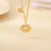 Yuebao Jewelry Plata de Ley S925 Chapado en Oro Puntos de Hielo Fragmento Ruyi Nuevo Estilo Chino Elegante Nicho Moda Collar Al por Mayor