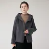 Abrigo Melton de Lana Pura Doble Faz 2026 Otoño/Invierno Nuevo Estilo Chaqueta con Capucha Corta para Mujer Versátil Estilo Maduro Abrigo de Lana