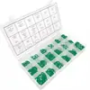 Kit de Borrachas de Vedação para Compressor de Ar Condicionado de Carro com 270 Peças, 18 Compartimentos, Caixa de O-Rings