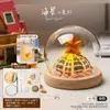 Luz de Noche de Gelatina de Concha de Erizo de Mar Natural Kit de Materiales Hechos a Mano para Bricolaje Adorno Decorativo Regalo para Niños y Novias