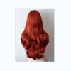 Amazon Europa y América Comercio Exterior Ariel Princesa Sirena Peluca Roja Cabello Largo Rizado de Mujer Animación cos Peluca Set
