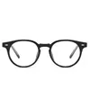 Novos óculos minimalistas anti-luz azul, estilo coreano, versáteis, com hastes estilo pino, armações redondas da moda e lentes transparentes, disponíveis para atacado, também para homens