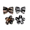Estampado de Leopardo, Estampado de Cebra, Accesorios de Flor de Moño 3D Rellenos de Algodón, Accesorios de Ropa DIY, Accesorios para Zapatos y Calcetines, Accesorios para Bolsos