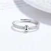 Nuevo Anillo de Calabaza Estilo Chino para Mujer, Anillo de Plata 925 con Fila de Diamantes de Zirconia, Joyería Transfronteriza, Diseño de Nicho, Anillo de Accesorio para Mano Estilo Ins