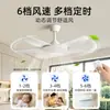 Ventilador de techo más vendido transfronterizo con fuerte flujo de aire, moderno y simple, comercial e industrial, sin luces, ventilador eléctrico silencioso para uso doméstico