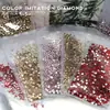 1440 kit completo broca de unha atacado colorida redonda plana cristal vidro Diamante versátil diy decorações de unha