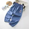 Calça Infantil JQ Jingqi Outono Nova Calça Jogger Casual Repelente de Mosquitos Unissex Bebê Algodão Roupa Infantil Calça Longa