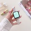Para Apple Applewatch se relógio amor resina pintada metal fivela dobrável iwatch s8 pulseira