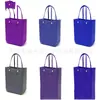 Bolsa de furo à prova d'água com impressão colorida Bolsa de praia EVA bolsa de mão feminina para armazenamento cesta de compras leve