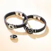 Pulsera trenzada Hy Cross-Border Amantes del Sol y la Luna Acero Inoxidable Joya del Tiempo Pulsera Trenzada Día de San Valentín Pulsera de Pareja Pulsera de Luna