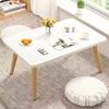 Quarto janela flutuante mesa mesa de chá mesa pequena tatami cama escrivaninha perna de madeira sala de estar varanda mesa de aprendizagem cama mesa