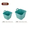 Cubo de Almacenamiento Cuadrado de Escritorio, Cubo de Almacenamiento Portátil de Goma Suave para Baño, Sala de Estar, Dormitorio, Cubo de Basura Húmeda